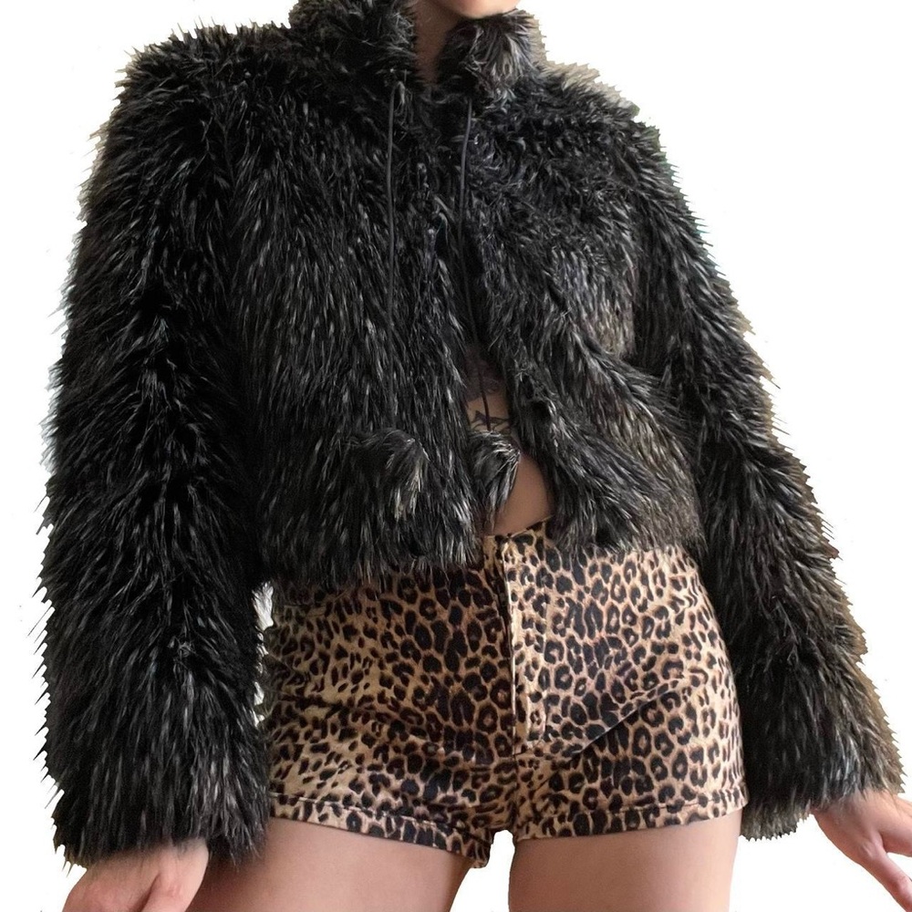 Women's Black Faux Fur Jacket